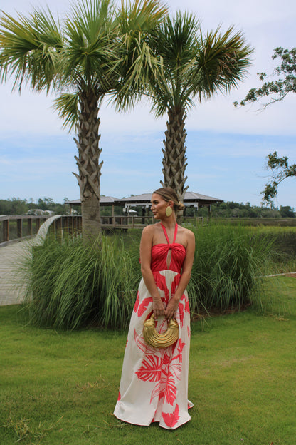 Ibiza Maxi Dress- Tomato Red
