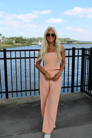 Henley Stripe lounge set