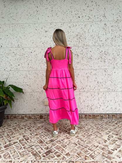 Hot Pink Bow Dress