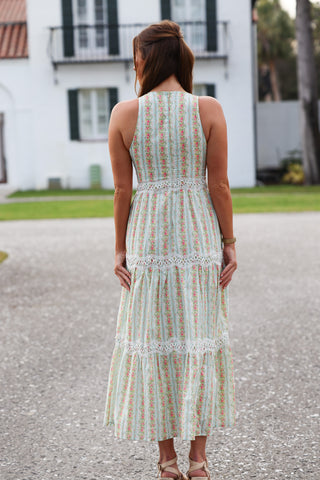 Garden Gate Floral Midi Dress