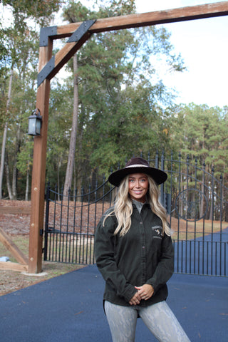 Wax Canvas Button Up- Olive