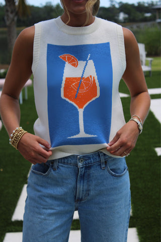 Aperol Spritz Sweater Top