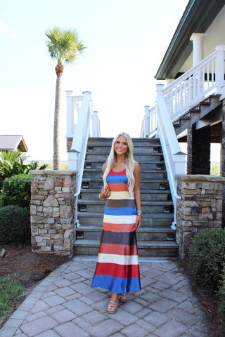 Charlie Colorblock Maxi Dress