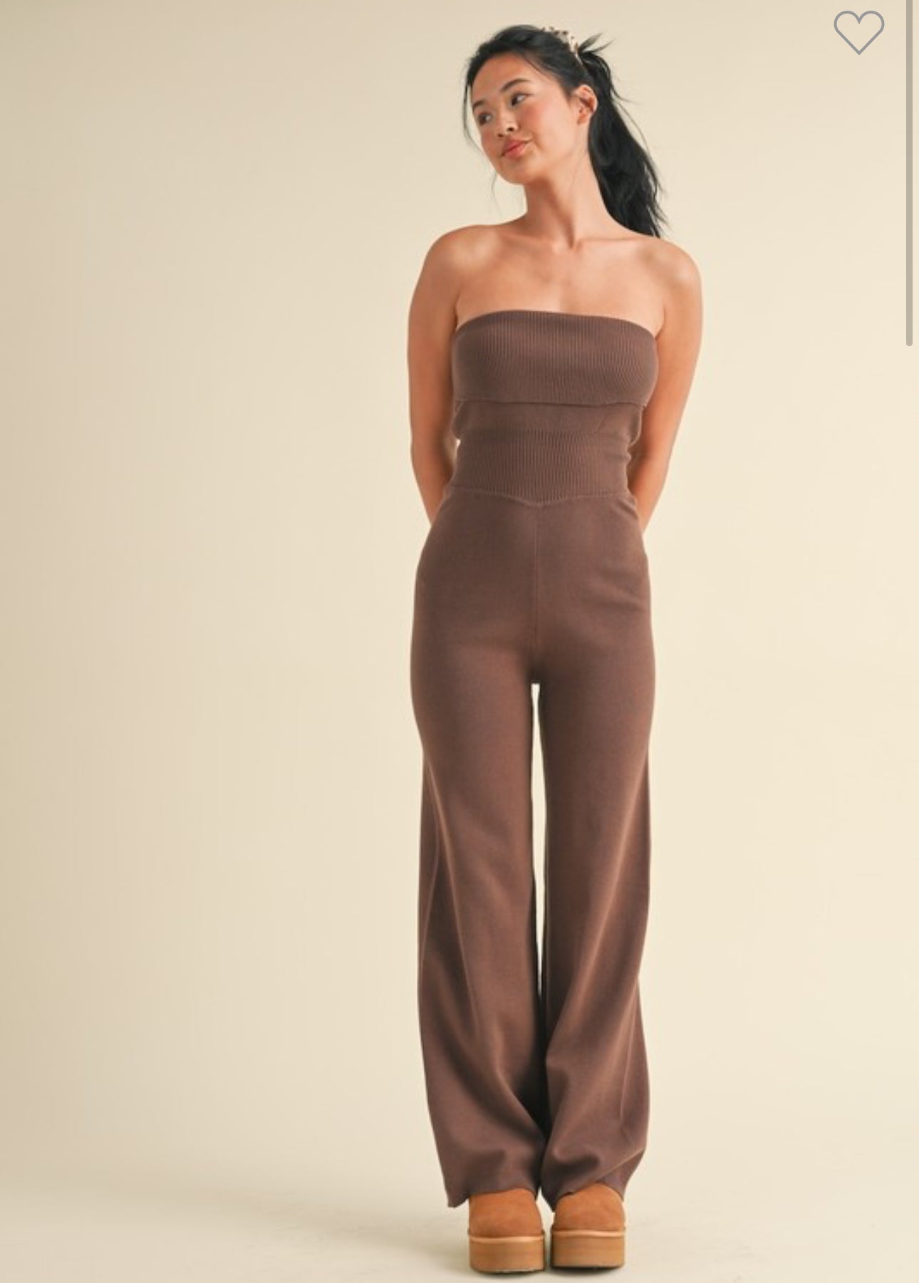 Bandeau Sweater Jumpsuit