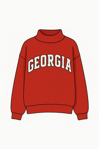 Georgia Red Mockneck
