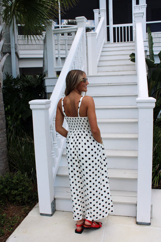 Prada Polka Dot Midi Dress