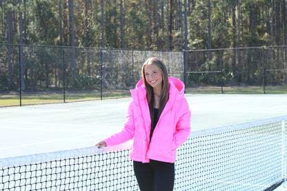 Barbie Pink Shinny Puffer