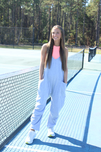 Slouchy Jumpsuit- Grey