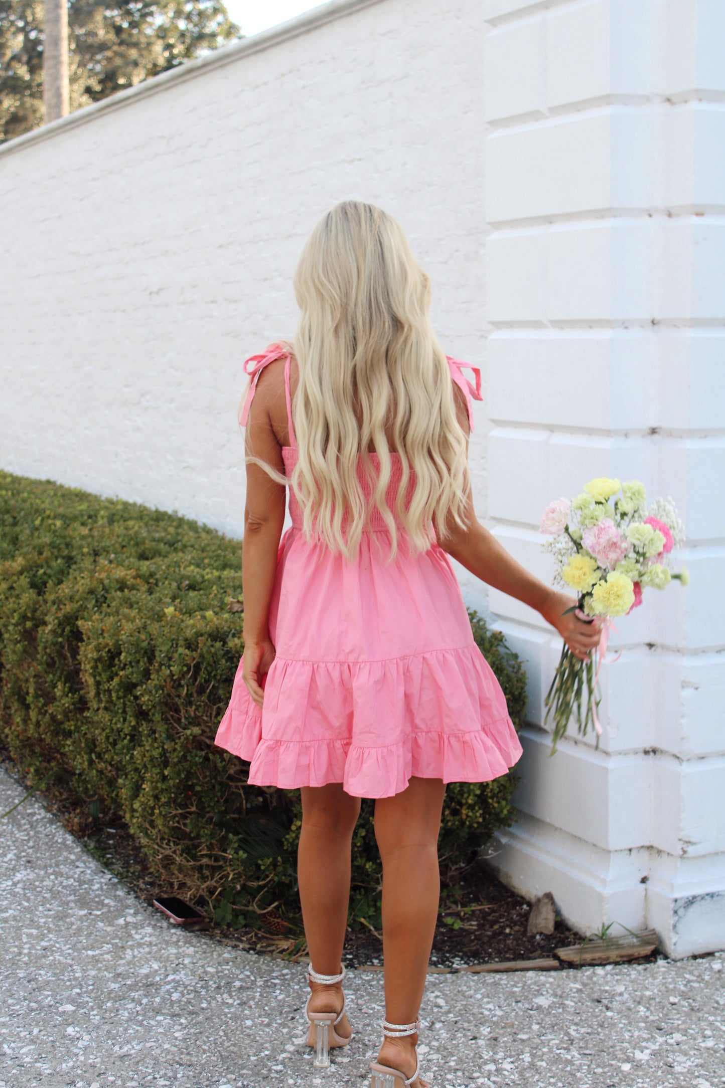 Poppy Pink Mini Dress